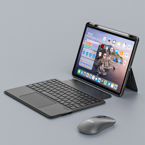 Magnetisk tastaturcover til iPad 10.2/10.5 - Sort