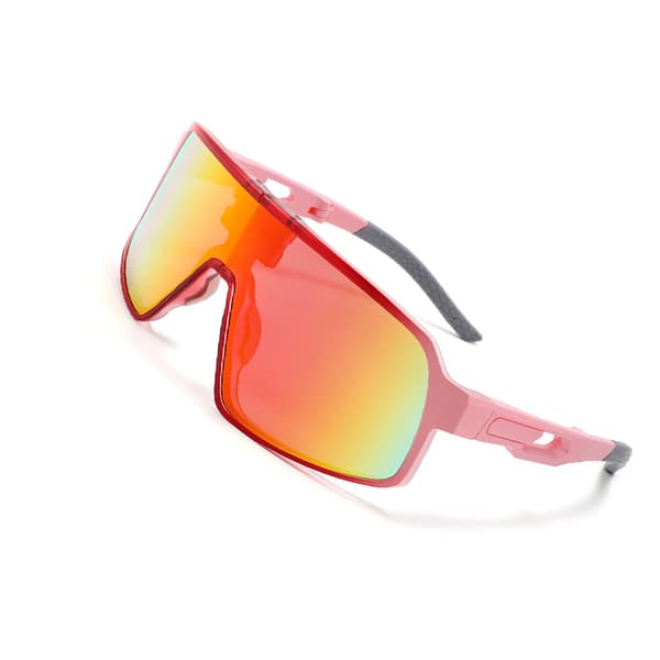 Vikbara sportglasögon med fodral - Rosa ram