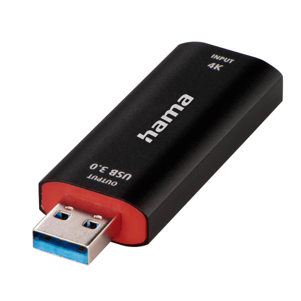 HAMA Capture Card USB HDMI 4K till 1080P USB-C-adapter