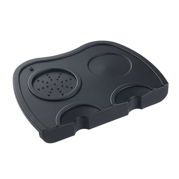 Silikonmatta för kaffetamper, halkfri espresso-stampdyna Black Black