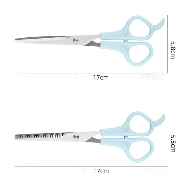 Professionelt 3-delt frisørsæt - Bang Cutting Kit Blue Blue