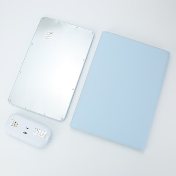 Sky Blue Bluetooth Tangentbordsfodral + Mus för Samsung Galaxy Tab S6 Lite 10.4" 2022/2020