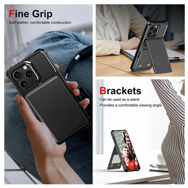 Pung-etui til iPhone 14 - Sort iPhone 14ProMax