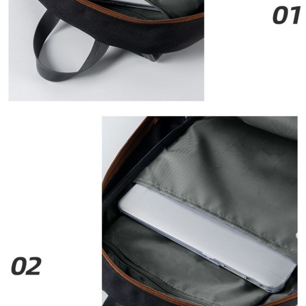 Ultralet, pakbar vandtæt rygsæk med tyverisikringsdesign på 25L Sort