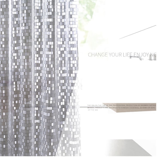 PVC-suihkuverho - Mosaic Design M