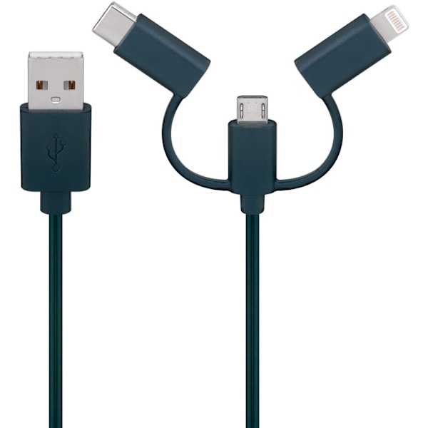USB-laddningskabel för smartphone med LED-lampor