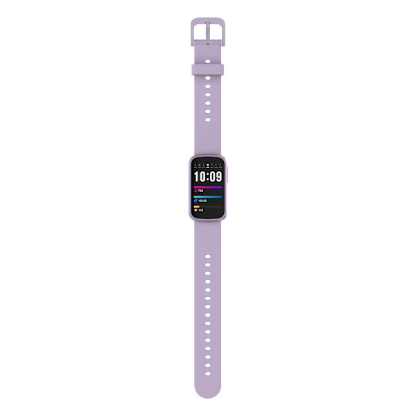 Smartwatch med EKG, puls- og blodtryksmåler, søvnmåler, skridttæller Lilla
