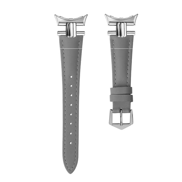 Armband i äkta Läder för Google Pixel Watch 3 Grey 45 mm Grey 45 mm