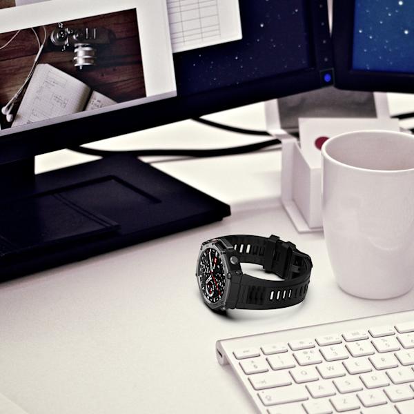 Silikone urrem til Amazfit T-Rex 3 Black Black