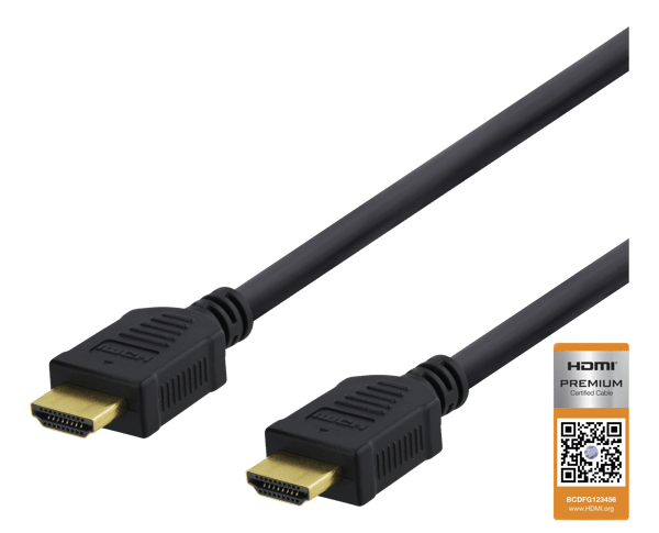High-Speed Premium HDMI cable, 3m, Ethernet, 4K UHD, black