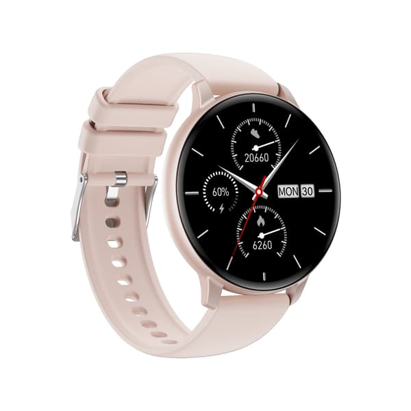 C66 Multifunktionell Smartwatch med Bluetooth-samtal & Hälsoövervakning, kompatibelt med Android och iOS Pink Pink