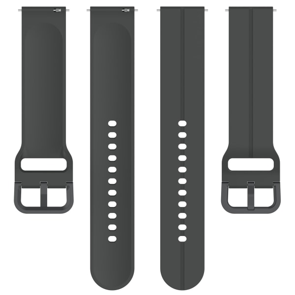Klockarmband silikon Mörkgrå  Samsung Galaxy Watch 3 45 mm/Gear Mörkgrå