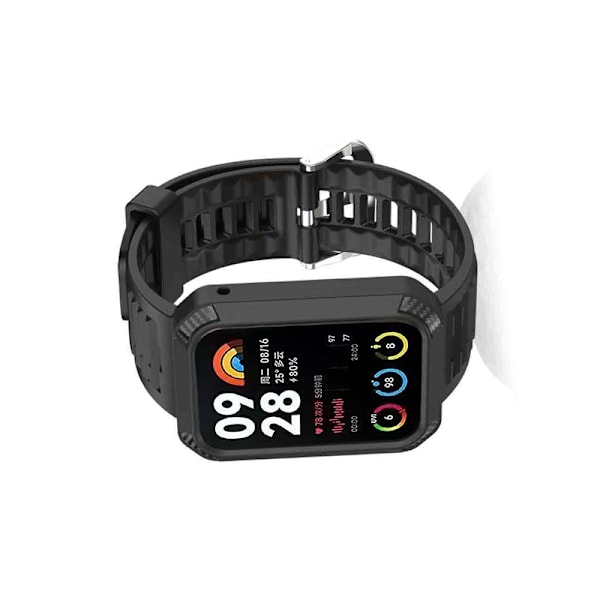 Xiaomi Band 8 Pron kellonranneke suojakehyksellä Musta