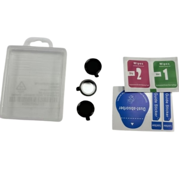 3-pak metal linsebeskytter til iPhone iPhone 16 Pro/16 ProMax Sort