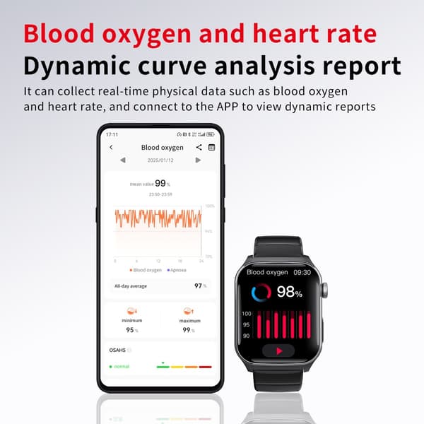 Smartwatch med Bluetooth-samtal och hälsomonitorering kompatibelt med iOS och Android, Bluetooth 5.3, PU-läderrem Black Black