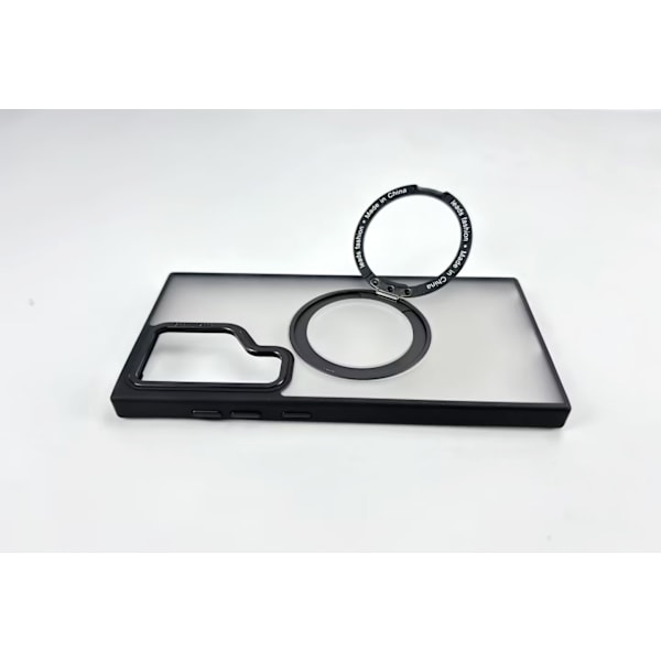 Suojaava Samsung-kotelo magneettijalustalla Samsung Galaxy S24 Ultra Musta
