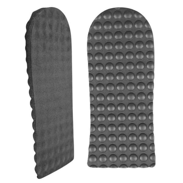 Højdeforstærkende halve indlægssåler 1cm+1,5cm+2cm til sko og sneakers, EVA stødabsorption og massageknopper, lav profil