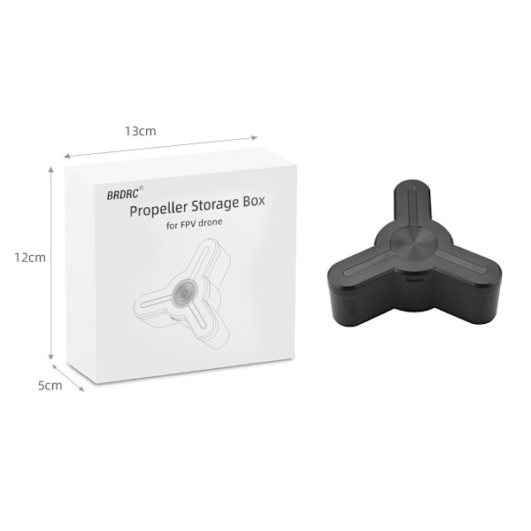 Bærbart Drone Propeller Protection Case til DJI FPV Combo Sort