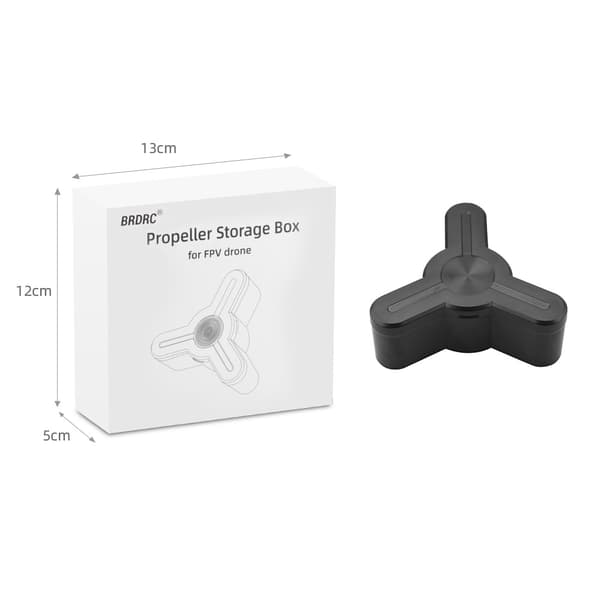 Portabelt skyddsfodral för Drönarpropeller för DJI FPV Combo Black Black