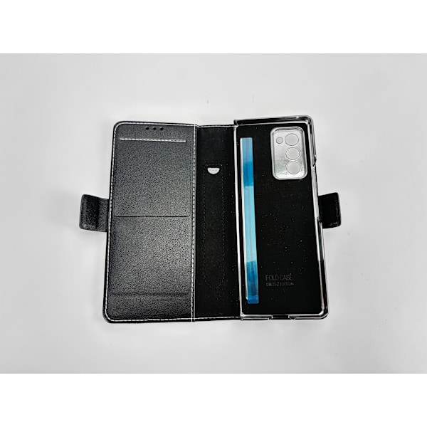 Samsung Galaxy Z Fold-fodral med korthållare och stativ Model 5 Svart