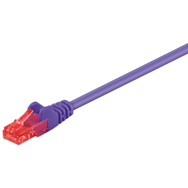 CAT 6 patchkabel, U/UTP, violett