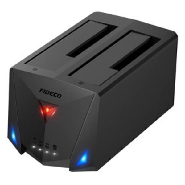FIDECO YPZ220B HDD/SSD docking-/kloningsstation (USB 3.2, SATA I/II/III)