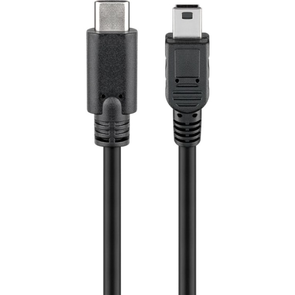 Goobay USB 2.0-höghastighetskabel 0,5 m, svart