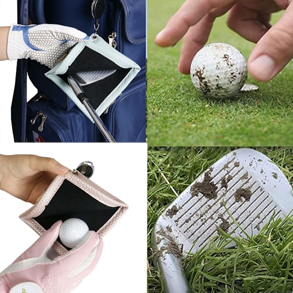 Golfpallon puhdistuspyyhe mikrokuitua Valkoinen