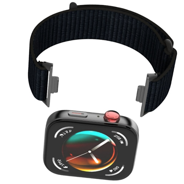 20 mm nylon urrem til Huawei Watch Fit 3 Sort