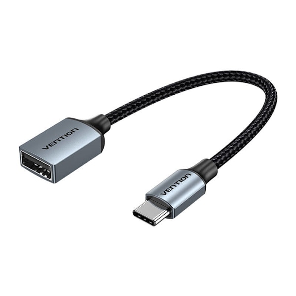 USB-C 2.0 hane till USB hona OTG-kabelventil CCWHB 0,15 m, 2A, grå