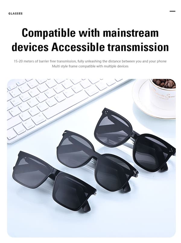 Trådløse Bluetooth-solbriller - Musik, opkald og mere