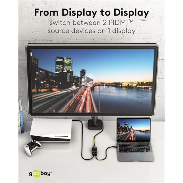 HDMI™-omkopplare 2 till 1
