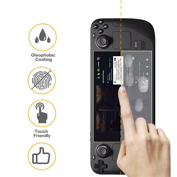 Skärmskydd i härdat glas för Steam Deck OLED - 2-pack