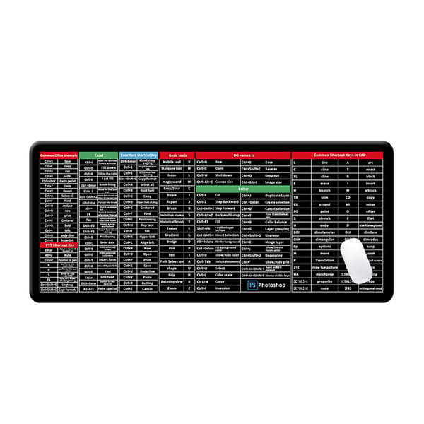 Ekstra Stor Gaming Mousepad - Skridsikker Gummi Bordmåtte Multicolor2 Multicolor2