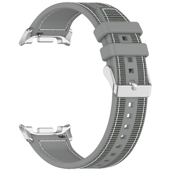 Vævet nylonrem til Samsung Galaxy Watch8/Classic/Ultra2 Grey Grey