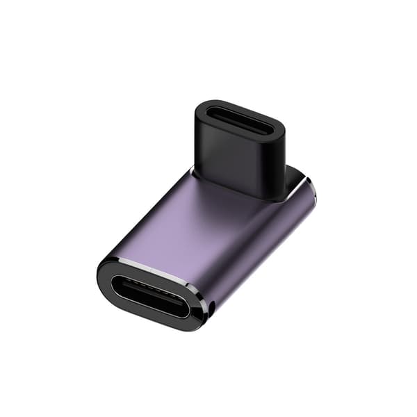 240W Monitoiminen USB-C-sovitin: Naaras-Naaras, 40Gbps, 8K-video, Violetti