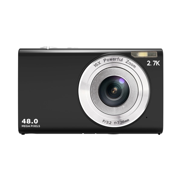 INF Digitalkamera 48MP 2,7K FHD 16X digital zoom, webcam, autofo Svart