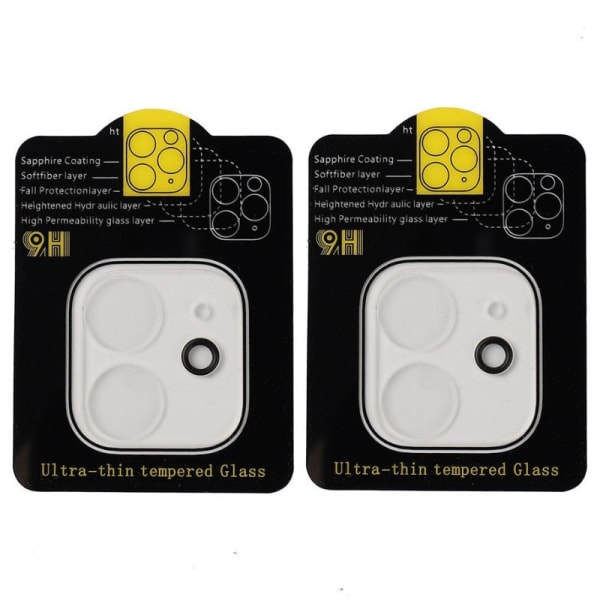 Linsskydd för iPhone 11 kamera Härdat glas 2-pack