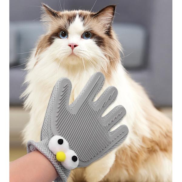 Pet Grooming Handske Grå