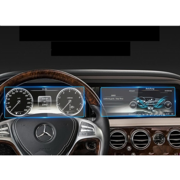 Bilnavigation og instrumentfilm til Mercedes-Benz 14-17 S-Cass