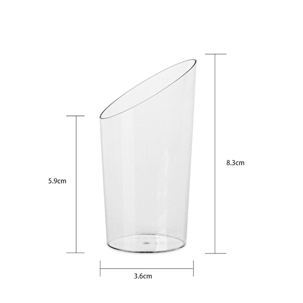 Kristallklara lövformade fat 10-pack