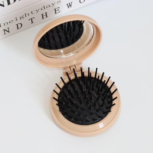 Kompakt Sammenfoldelig Luftpudekam med Makeup Spejl coffee coffee
