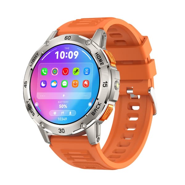 Multifunktionell Smartwatch med Hälsoövervakning och Bluetooth-samtal, kompatibel med Android & iOS Orange Orange