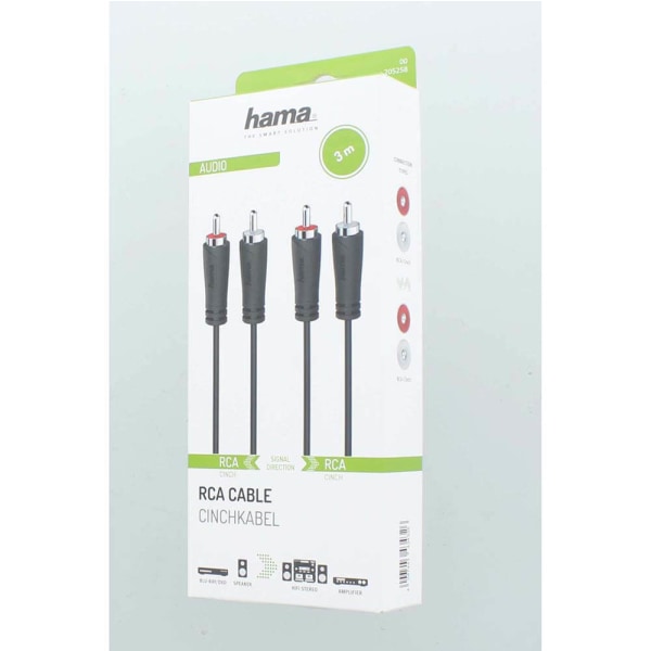 Kabel Audio 2 RCA-kontakter - 2 RCA-kontakter 3,0 m