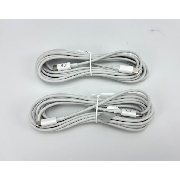 3M snabbladdningskabel, 2-pack USB C till USB C-kabel PD 60W