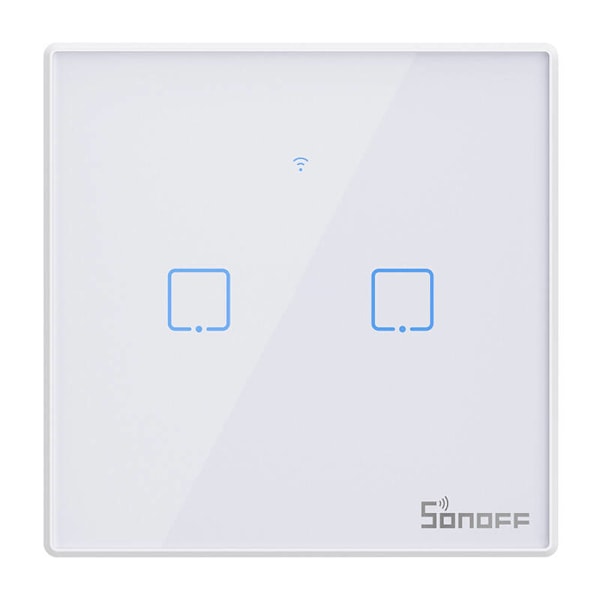Smart Switch WiFi + RF 433 Sonoff T2 EU TX (2-kanavainen) päivitetty