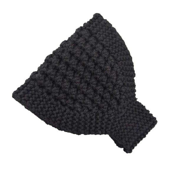 Chunky Knit Pannband, Warm Winter Headwrap för kvinnor Svart