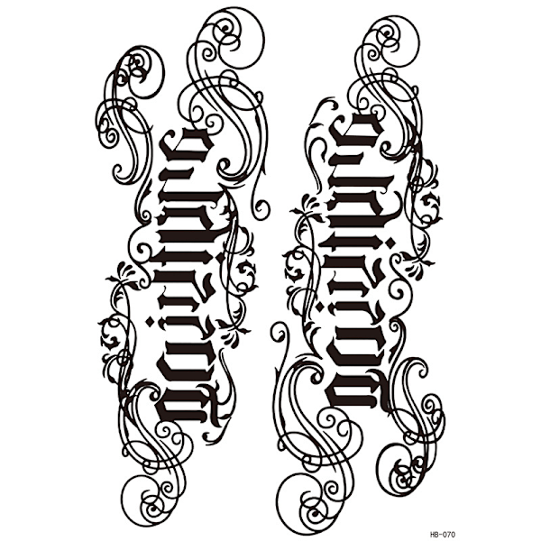 Tillfällig Tatueringsärm - 5-pack Modell 4