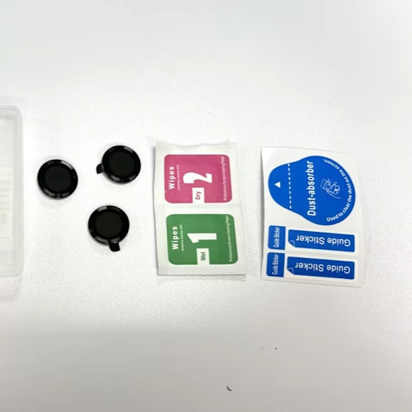 3-pack metallinsskydd för iPhone iPhone 16/16 Plus Svart
