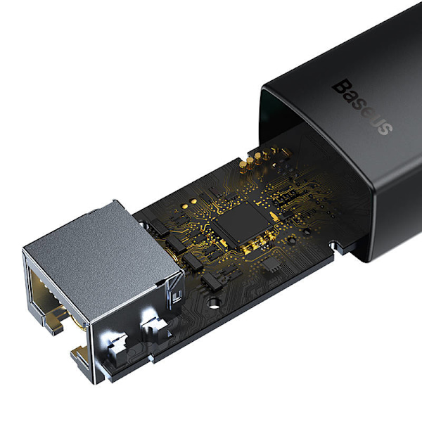 Nätverksadapter Baseus Lite Series USB till RJ45 (svart)